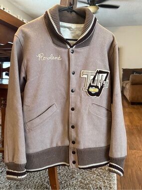 Vintage 1967 Kandel TUHS Letterman Varsity Jacket Rowland USA